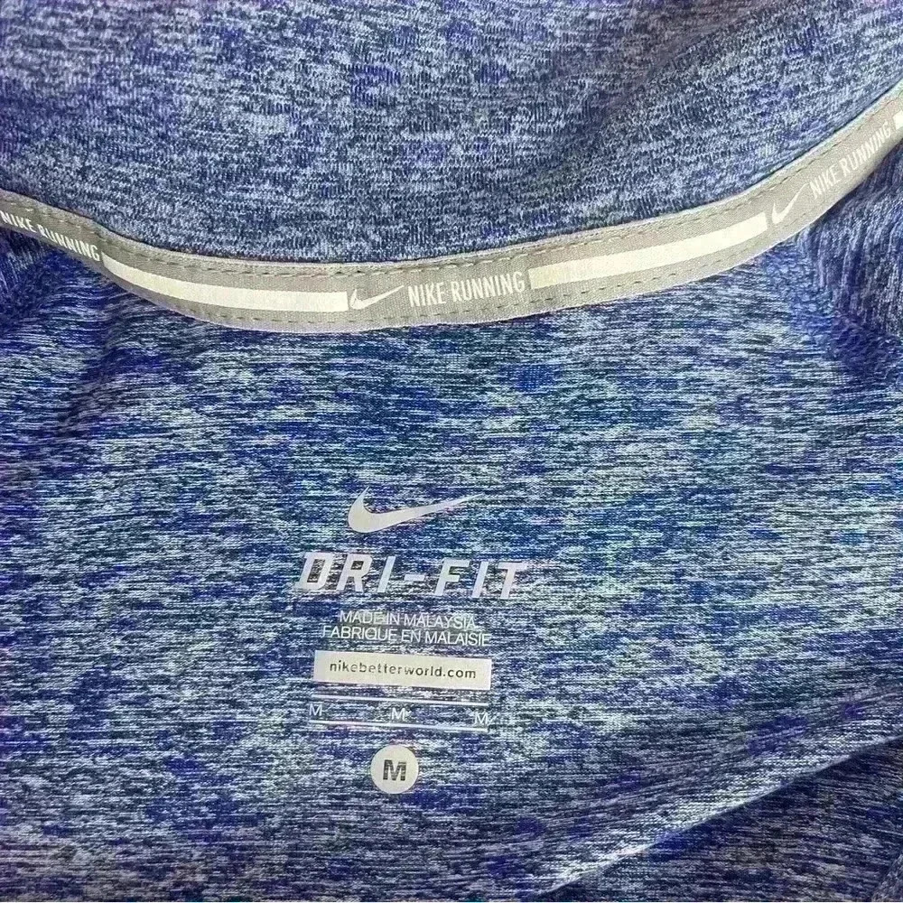 Nike Running Dri-Fit Blue 1/4 Zip - Picture 3 of 3